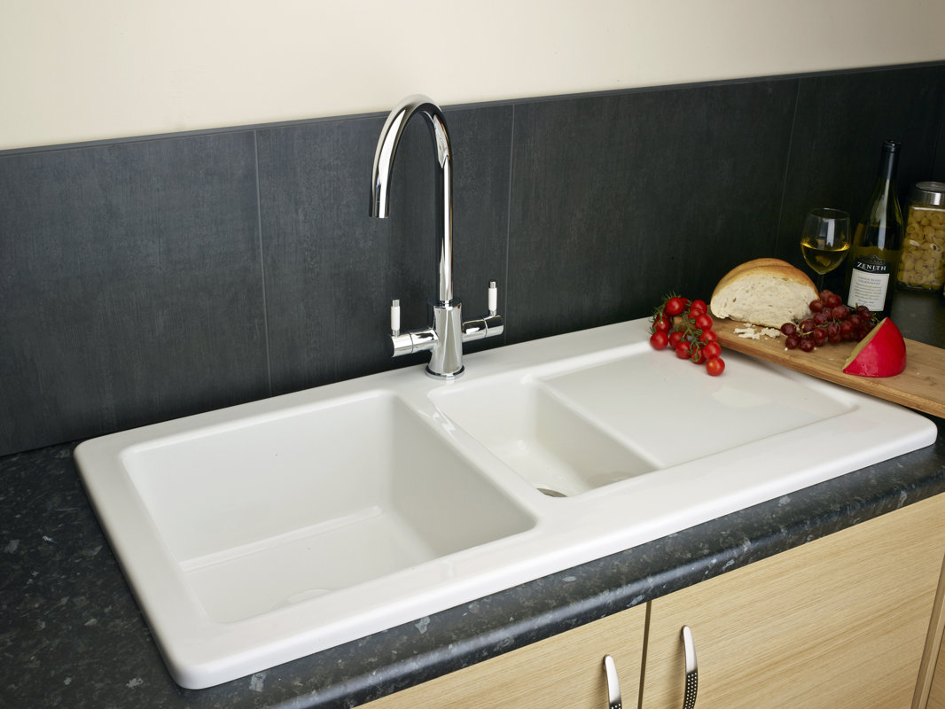 Reginox 100cm x 50cm Inset Kitchen Sink with Waste Outlet & Reviews